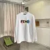 Fendi Colorful Logo Crew Neck Sweatshirt, White & Black #A68048