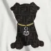 Fendi Men Puppy Embroidered Crew Neck Sweatshirt | Black & White #A68151