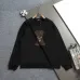 Fendi Men Puppy Embroidered Crew Neck Sweatshirt | Black & White #A68151