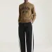 Givenchy Paris Letter Logo Crewneck Knit Sweater, Camel & Black #A69386