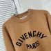 Givenchy Paris Letter Logo Crewneck Knit Sweater, Camel & Black #A69386