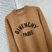 Givenchy Paris Letter Logo Crewneck Knit Sweater, Camel & Black #A69386