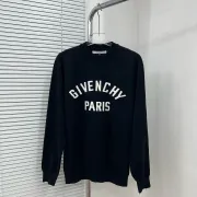 Givenchy Paris Letter Logo Crewneck Knit Sweater, Camel & Black #A69386