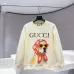 Gucci Bandana Dog Print Crewneck Sweatshirt, Cream #A68049