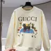 Gucci Black Cat Graphic Crewneck Sweatshirt, Cream #A68051