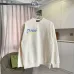Gucci Blue‑Yellow Graffiti Logo Crew‑Neck Sweatshirt, Cream White, Black #A68233