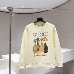 Gucci Cartoon Duck Family Crewneck Sweatshirt, Cream #A68055