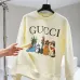 Gucci Cat Print Crew Neck Sweatshirt, Cream #A68050