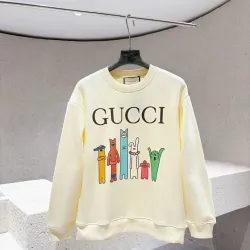 Gucci Colorful Cartoon Print Crew Neck Sweatshirt, Cream #A68052