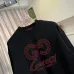 Gucci Crewneck Sweatshirt Interlocking GG Logo Print, Black, Cream White #A68763