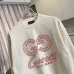 Gucci Crewneck Sweatshirt Interlocking GG Logo Print, Black, Cream White #A68763