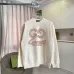 Gucci Crewneck Sweatshirt Interlocking GG Logo Print, Black, Cream White #A68763