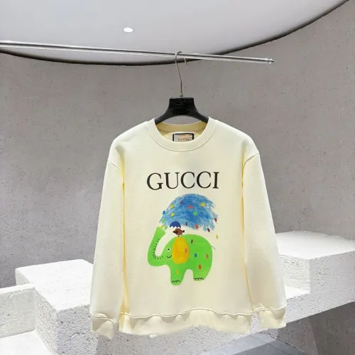 Gucci Elephant Graphic Crewneck Sweatshirt, Cream #A68053