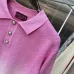 Gucci Ombre Polo-Collar Knit Sweater, Pink, Beige, Green #A68181