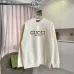 Gucci Vintage Colorful Logo Crew‑Neck Sweatshirt, Cream White, Black #A68232