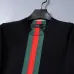 Gucci Web Stripe Crew-Neck Knit Sweater, Black, Navy Blue #A68189