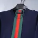 Gucci Web Stripe Crew-Neck Knit Sweater, Black, Navy Blue #A68189