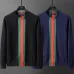 Gucci Web Stripe Crew-Neck Knit Sweater, Black, Navy Blue #A68189