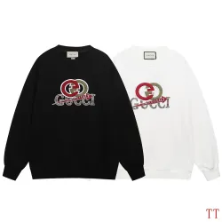 Gucci 320G French Terry Embossed Logo Crewneck Sweatshirt #A67661