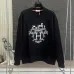 Hermès Carriage H Logo Print Crewneck Sweatshirt, Black, White, Orange #A68222