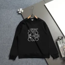 LOEWE 420g Anagram Logo Crewneck Sweatshirt White,Black #A68200