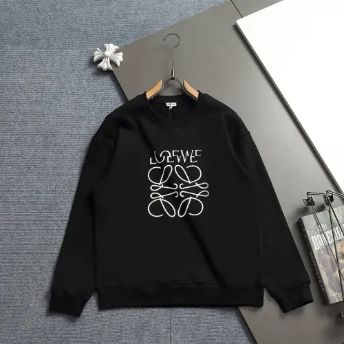LOEWE 420g Anagram Logo Crewneck Sweatshirt White,Black #A68200