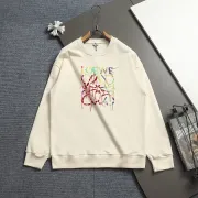 LOEWE 420g Crewneck Sweatshirt Mint Green,Cream,Black #A68199