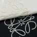 Loewe Anagram Embroidered Crewneck Sweatshirt, Black White #A68064