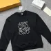 Loewe Anagram Embroidered Crewneck Sweatshirt, Black White #A68064
