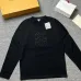 Loewe Anagram Embroidered Long Sleeve Tee, Black White #A68065