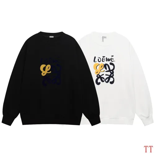 Loewe Flocked Embossed Logo French Terry Crewneck Sweatshirt #A67662