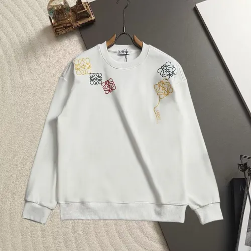 Loewe Multicolor Anagram Shoulder Embroidery Crew Neck Pullover Sweatshirt For Men 2‑Colors #A67599