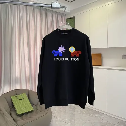 LV Men Cartoon Dog Graphic Crew Neck Sweatshirt Luxury Casual Street Pullover #A67437