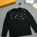 LV Monogram Allover Print Long Sleeve Tee, Black White #A68068