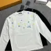LV Monogram Allover Print Long Sleeve Tee, Black White #A68068