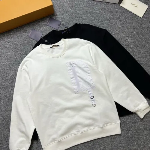 LV Monogram Patch Crewneck Sweatshirt, Black White #A68066