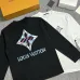 LV Star Flower Logo Long Sleeve Tee, Black White #A68069