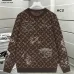 Louis Vuitton 2026FW Monogram Graffiti Wool Blend Crewneck Sweater, Brown #A69004