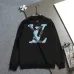 Louis Vuitton Classic Logo Denim Patchwork Embroidered Crewneck Sweatshirt #A67643