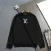 Louis Vuitton Classic Logo Denim Patchwork Embroidered Crewneck Sweatshirt #A67643