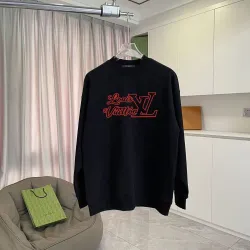  Crewneck Sweatshirt Red Script Logo, Black, White #A68758