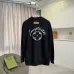 Louis Vuitton Crewneck Sweatshirt Script Logo Front & Back, Black, White #A68759