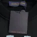 Louis Vuitton Denim‑Style LV Logo Crew Neck Pullover Sweatshirt For Men Solid Black #A67591
