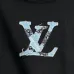 Louis Vuitton Denim‑Style LV Logo Crew Neck Pullover Sweatshirt For Men Solid Black #A67591