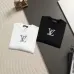 Louis Vuitton Denim‑Style LV Logo Crew Neck Pullover Sweatshirt For Men Solid Black #A67591