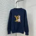 Louis Vuitton Dog Graphic LV Logo Crewneck Knit Sweater, Navy #A69385