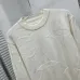Louis Vuitton Embossed Monogram Crew Neck Knit Sweater White & Black #A67858