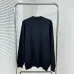 Louis Vuitton Embossed Monogram Crew Neck Knit Sweater White & Black #A67858