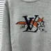 Louis Vuitton Fox Logo Knit Crewneck Sweater, Grey #A69383