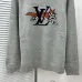Louis Vuitton Fox Logo Knit Crewneck Sweater, Grey #A69383